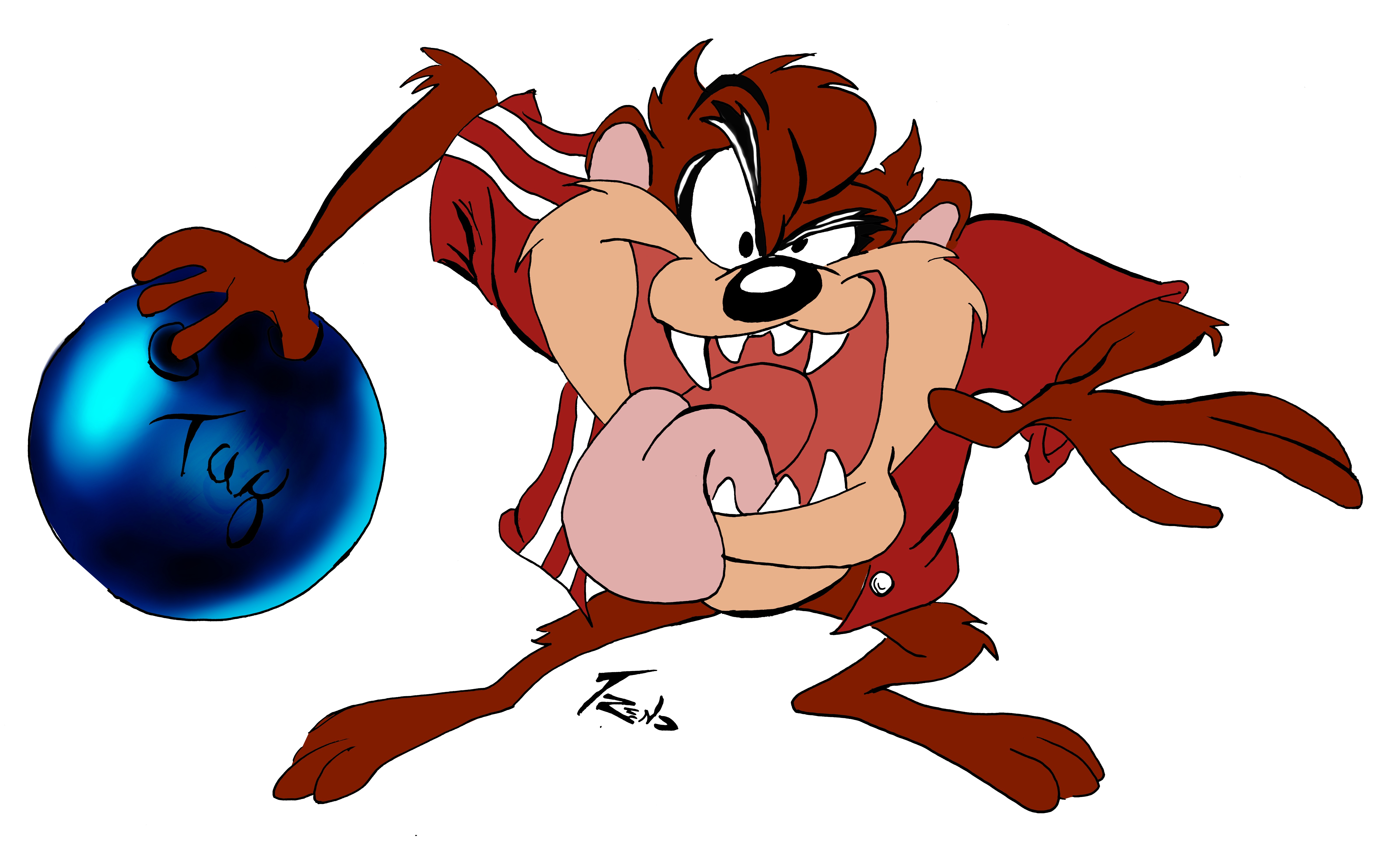 taz_bowling_by_peacedawg-d4l3cff